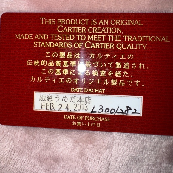 🥂AUTHENTIC🥂Cartier Pink coated Leather Wallet with COA - Picture 4 of 9